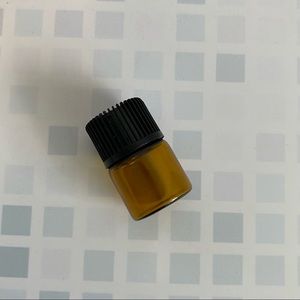 10 mini pcs amber sampler glass bottles. Empty mini bottles